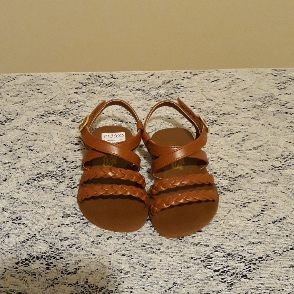 New Brown Toddler Sandals size 4W